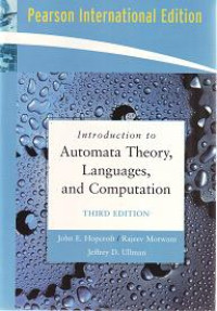 INTRODUCTION TO AUTOMATA THEORY, LANGUAGES, AND COMPUTATION