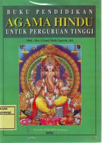 BUKU PENDIDIKAN AGAMA HINDU UNTUK PERGURUAN TINGGI