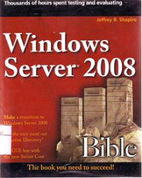 WINDOWS SERVER 2008 BIBLE