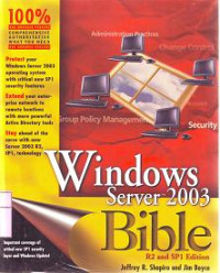 WINDOWS SERVER 2003 BIBLE