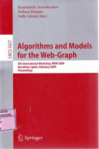 ALGORITHMS AND MODELS FOR THE WEB-GRAPH