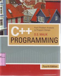 C++ PROGRAMMING From Problem Analysis to Program Design