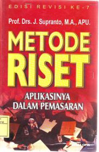 METODE RISET APLIKASINYA DALAM PEMASARAN