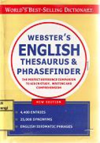 WEBSTER'S ENGLISH THESAURUS & PHRASEFINDER