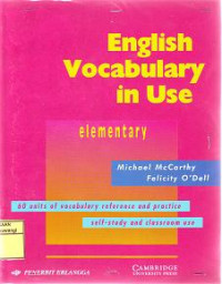 ENGLISH VOCABULARY IN USE ELEMENTARY