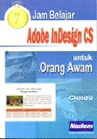 JAM BELAJAR ADOBE INDESINGN CS UNTUK ORANG AWAM