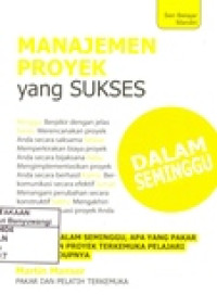 MANAJEMEN PROYEK YANG SUKSES