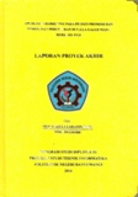 LAPORAN PROYEK AKHIR APLIKSI E-MARKETING PADA PROSES PROMOSI DAN PEMESANAN PERUMAHAN DI VILLA GAJAH MADA BERBASIS WEB