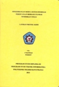 LAPORAN PROYEK AKHIR PENGEMBANGAN MODUL SISTEM INFORMASI PERENCANAAN BERBASIS STANDAR PENDIDIKAN TINGGI