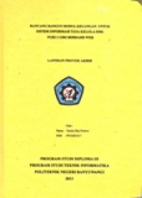 LAPORAN PROYEK AKHIR RANCANG BANGUN MODUL KEUANGAN UNTUK SISTEM INFORMASI TATA KELOLA SMK PGRI 2 GIRI BERBASIS WEB