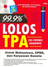 99% LOLOS TPA (TED POTENSI AKADEMIK) UNTUK MAHASISWA,CPNS,DAN KARYAWAN SWASTA)