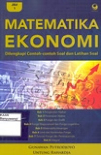 MATEMATIKA EKONOMI DILENGKAPI CONTOH-CONTOH SOAL DAN LATIHAN SOAL