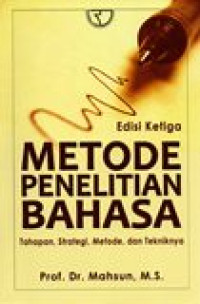 Image of METODE PENELITIAN BAHASA