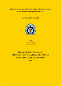 PERANCANGAN BACKEND SISTEM INFORMASI MAGANG DI POLITEKNIK NEGERI BANYUWANGI