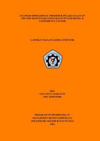 STANDAR OPERASIONAL PROSEDUR PELAKSANAAN ON THE JOB TRAINING DI ASTON BANYUWANGI HOTEL & CONFERENCE CENTER
