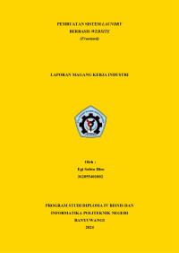 PEMBUATAN APLIKASI LAUNDRY BERBASIS WEBSITE (FRONTEND)