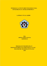 Image of PENERAPAN ACTIVITY ORIENTED DESIGN PADA PENGEMBANGAN APLIKASI PROSPECT
