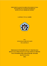 IMPLEMENTASI REUSE-ORIENTED MODELS PADA PENGEMBANGAN SISTEM INFORMASI KEPEGAWAIAN BERBASIS MOBILE