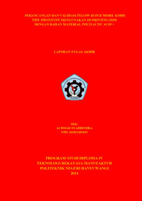 PERANCANGAN DAN VALIDASI PILLOW BLOCK MOBIL KMHE TIPE PROTOTYPE MENGUNAKAN 3D PRINTING FDM DENGAN BAHAN MATERIAL POLYLACTIC ACID +