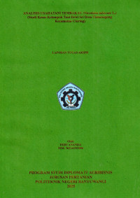 ANALISIS USAHATANI TEMBAKAU (NICOTIANA TABACUM L.)\R\N(STUDI KASUS KELOMPOK TANI DEWI SRI DESA TAMANAGUNG \R\NKECAMATAN CLURING)