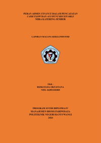 PERAN ADMIN FINANCE DALAM PENCATATAN\R\NCASH FLOW DAN ACCOUNT RECEIVABLE\R\NMIRA KATERING JEMBER
