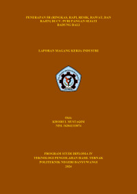 PENERAPAN 5R (RINGKAS, RAPI, RESIK, RAWAT DAN RAJIN) DI CV. PURI PANGAN SEJATI BADUNG-BALI