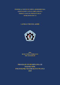 PEMODELAN SISTEM PLUMBING AIR BERSIH PADA GEDUNG KOST LANTAI 3 GRIYA SHANTA PERMATA MALANG MENGGUNAKAN APLIKASI EPANET 2.2