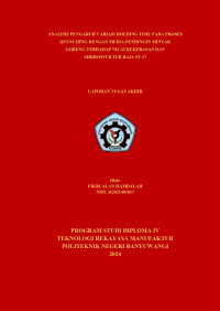 ANALISIS PENGARUH VARIASI HOLDING TIME PADA PROSES QUENCHING DENGAN MEDIA PENDINGIN MINYAK GORENG TERHADAP NILAI KEKERASAN DAN MIKROSTUKTUR BAJA ST 37