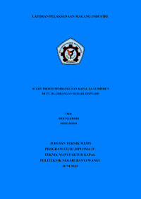 STUDY PROSES PEMBANGUNAN KAPAL LA LUMIERE 9 DI PT. BLAMBANGAN BAHARI SHIPYARD