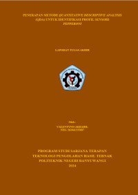 PENERAPAN METODE QUANTITATIVE DESCRIPTIVE ANALYSIS (QDA) UNTUK IDENTIFIKASI PROFIL SENSORI PEPPERONI