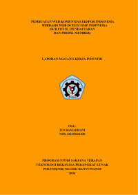 PEMBUATAN WEB KOMUNITAS EKSPOR INDONESIA BERBASIS WEB DI ELECOMP INDONESIA (SUB FITUR : PENDAFTARAN DAN PROFIL MEMBER)