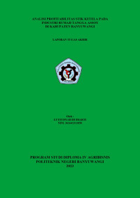 ANALISIS PROFITABILITAS STIK KETELA PADA INDUSTRI RUMAH TANGGA ASSOY DI KABUPATEN BANYUWANGI