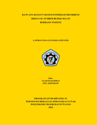 RANCANG BANGUN SISTEM INFORMASI DISTRIBUSI BERAS UD. SUMBER REJEKI SEJATI BERBASIS WEBSITE