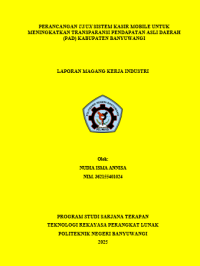 PERANCANGAN UI/UX SISTEM KASIR MOBILE UNTUK MENINGKATKAN TRANSPARANSI PENDAPATAN ASLI DAERAH (PAD) KABUPATEN BANYUWANGI