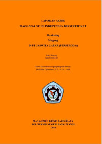 LAPORAN AKHIR MAGANG & STUDI INDEPENDEN BERSERTIFIKAT