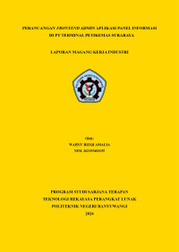 PERANCANGAN FRONTEND ADMIN APLIKASI PANEL INFORMASI DI PT TERMINAL PETIKEMAS SURABAYA