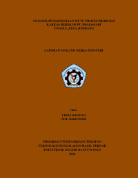 ANALISIS PENGENDALIAN MUTU PROSES PRODUKSI KARKAS BEBEK DI RPHU PT. PHALOSARI UNGGUL JAYA