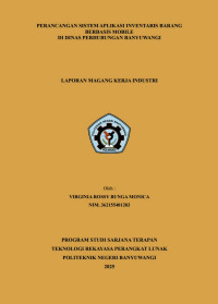 PERANCANGAN SISTEM APLIKASI INVENTARIS BARANG BERBASIS MOBILE DI DINAS PERHUBUNGAN BANYUWANGI