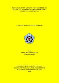 RANCANG BANGUN APLIKASI PANDAWA BERBASIS WEB (STUDI KASUS : DOKUMENTASI KEGIATAN)