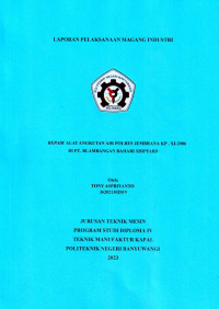 REPAIR ALAT ANGKUTAN AIR POLRES JEMBRANA KP. XI-2006 DI PT. BLAMBANGAN BAHARI SHIPYARD