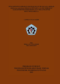 PENGARUH PENAMBAHAN EKSTRAK KULIT BUAH NAGA MERAH (HYLOCEREUS POLYRHIZUS) SEBAGAI PEWARNA ALAMI TERHADAP KARAKTERISTIK FISIKOKIMIA DAN ORGANOLEPTIK KEJU MOZZARELLA