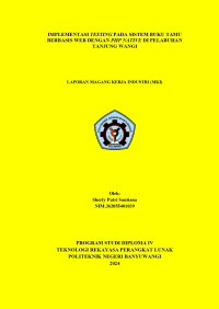 IMPLEMENTASI TESTING PADA SISTEM BUKU TAMU BERBASIS WEB DENGAN PHP NATIVE DI PELABUHAN TANJUNG WANGI