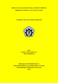 PERANCANGAN BACKEND PADA COMPANY PROFILE BERBASIS WEB DI TNI AL BANYUWANGI\R\N