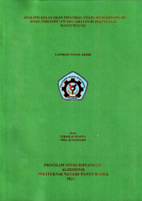 ANALISIS KELAYAKAN FINANSIAL USAHA RENGGINANG DI HOME INDUSTRY MW KECAMATAN BLIMBINGSARI BANYUWANGI