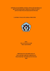 OPTIMALISASI MEDIA SOSIAL INSTAGRAM SEBAGAI BENTUK PEMASARAN DIGITAL PADA PT OZAY ADVENTURE NUSANTARA BANYUWANGI