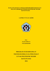RANCANG BANGUN APLIKASI HONORARIUM KEGIATAN PEGAWAI BERBASIS WEB DI POLITEKNIK NEGERI BANYUWANGI