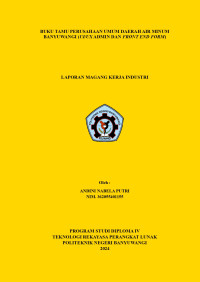 BUKU TAMU PERUSAHAAN UMUM DAERAH AIR MINUM BANYUWANGI (UI/UX ADMIN DAN FRONT END FORM)