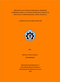 IMPLEMENTASI STANDART OPERASIONAL PROSEDUR KEBERSIHAN PERALATAN FOOD AND BEVERAGE SERVICE DI RESTAURANT JAMOO SHANGRI-LA HOTEL SURABAYA