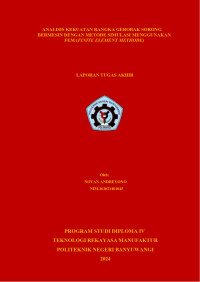 ANALISIS KEKUATAN RANGKA GEROBAK SORONG BERMESIN DENGAN METODE SIMULASI MENGGUNAKAN FEM (FINITE ELEMENT METHODE)