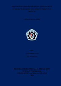 PENGARUH PENAMBAHAN BELERANG TERHADAP KUAT GESER DAN PARAMETER DAYA DUKUNG PADA TANAH LEMPUNG